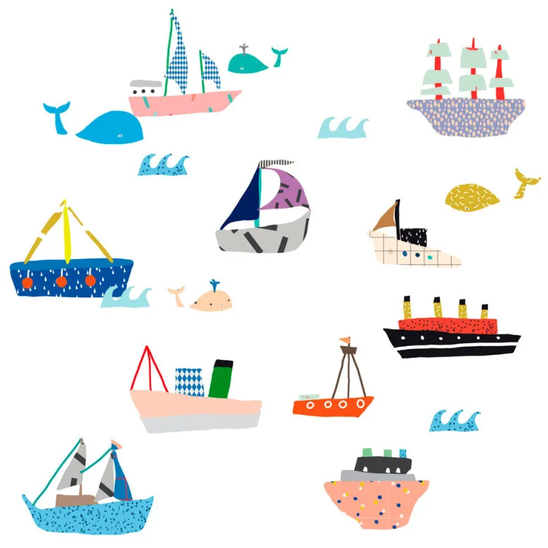 Mimi Lou Wall Sticker, Ships
