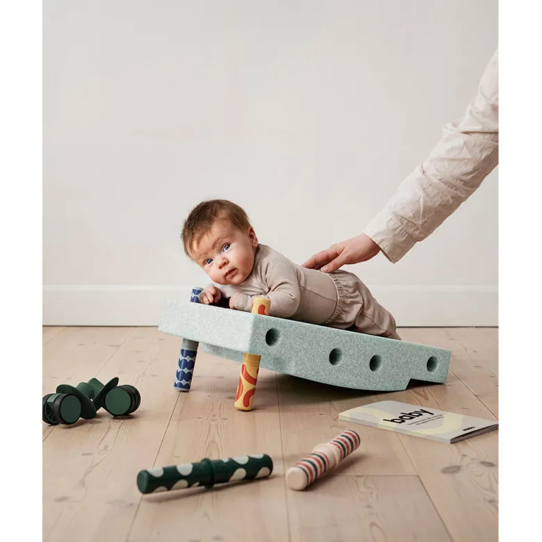 Modu Baby Motor Skills Set, Ocean Mint/Forest Green