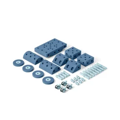 Modu Building Toy in Foam, Dreamer Set, 34 Pieces - Deep Blue/Sky Blue
