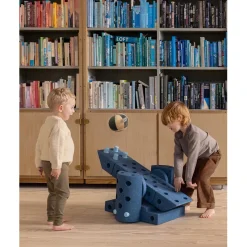 Modu Building Toy in Foam, Dreamer Set, 34 Pieces - Deep Blue/Sky Blue