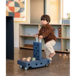 Modu Foam Building Toy, Curiosity Set, 14 Pieces - Deep Blue / Sky Blue