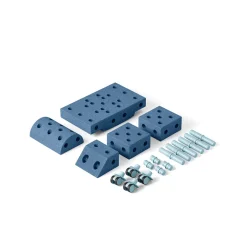 Modu Foam Building Toy, Explorer Set, 20 Pieces - Deep Blue/Sky Blue