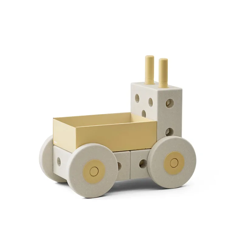 Modu 3-in-1 Walker, Activity Toy in Foam - Sand Grey/ Honey Yellow