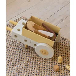 Modu 3-in-1 Walker, Activity Toy in Foam - Sand Grey/ Honey Yellow