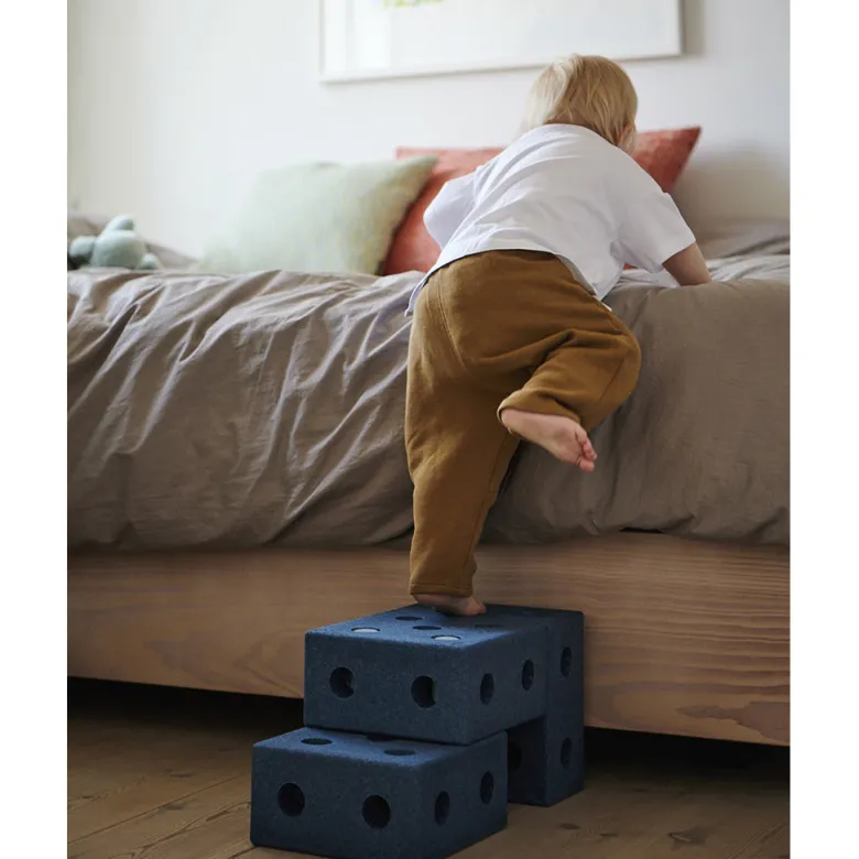 Modu 3-in-1 Walker, Foam Activity Toy - Deep Blue/Sky Blue