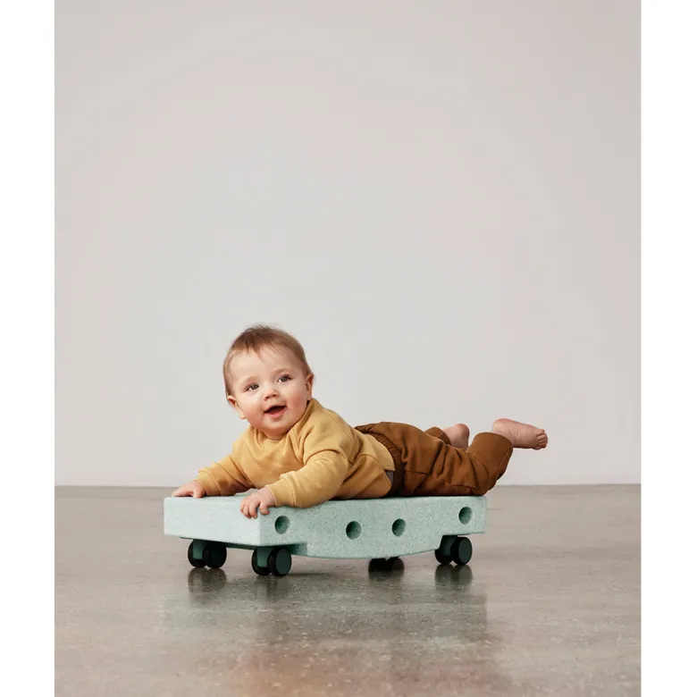 Modu Rolling Board, Foam Activity Toy, 5 Pieces - Ocean Mint/Forest Green