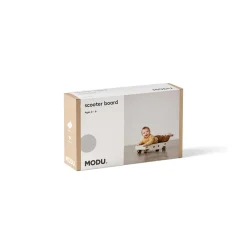 Modu Scooter Board, Foam Activity Toy, 5 Pieces - Sand Grey / Honey Yellow