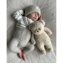 Moonie 2.0, Organic Humming Bear with Pink Noise and Lamp - Sand