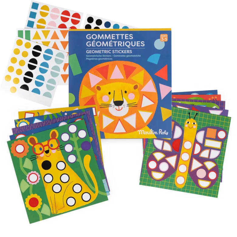 Moulin Roty - Stickers 300 pcs - Geometry - Les Toupitis