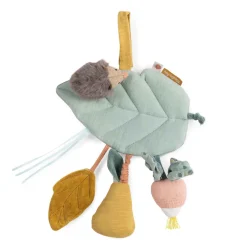 Moulin Roty Activity Rattle, Leaf with Radish and Pear - Trois Petits Lapins