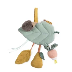 Moulin Roty Activity Rattle, Leaf with Radish and Pear - Trois Petits Lapins