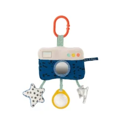 Moulin Roty Activity Toy Animal with Hanging Attachment, Camera - Puce & Pilou