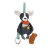 Moulin Roty Activity Toy Animal with Hanger - Dog Puce