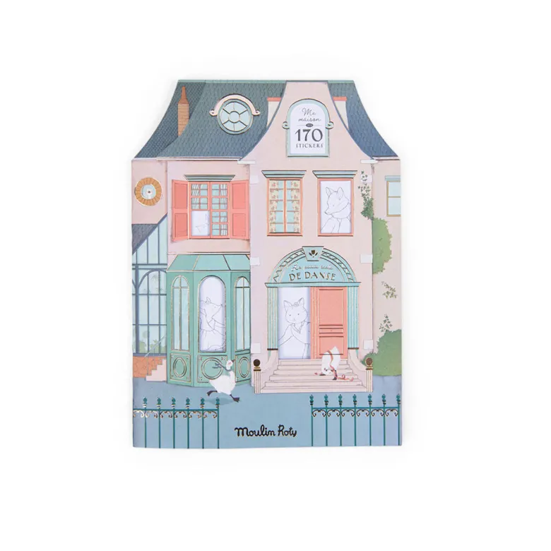 Moulin Roty Coloring Book with 170 Stickers, The Little Dance School