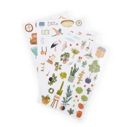 Moulin Roty, Coloring Book with 145 Stickers - Les Parisiennes