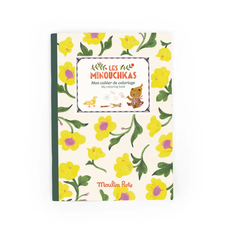 Moulin Roty Coloring Book – 36 Pages, Les Minouchkas