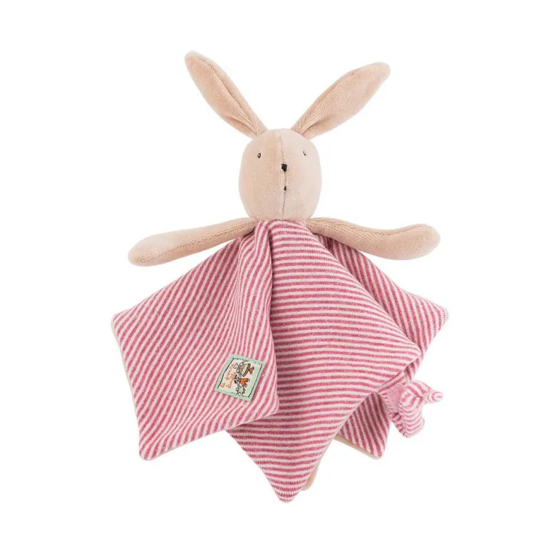 Moulin Roty Comfort Blanket, Sylvain the Rabbit - La Grande Famille