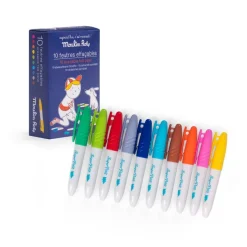 Moulin Roty Erasable Felt Tip Pens - Set of 10