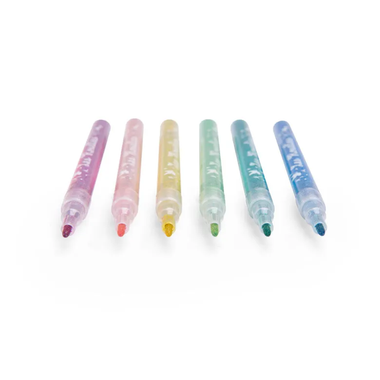 Moulin Roty Glitter Pens Set of 6 - Les Rosalies