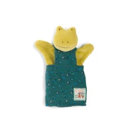 Moulin Roty Hand Puppet, Perlette the Frog - La Grande Famille