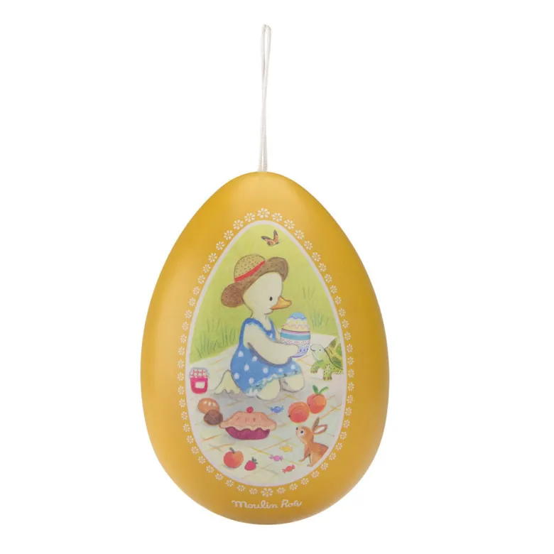 Moulin Roty Large Metal Easter Egg, La grande famille