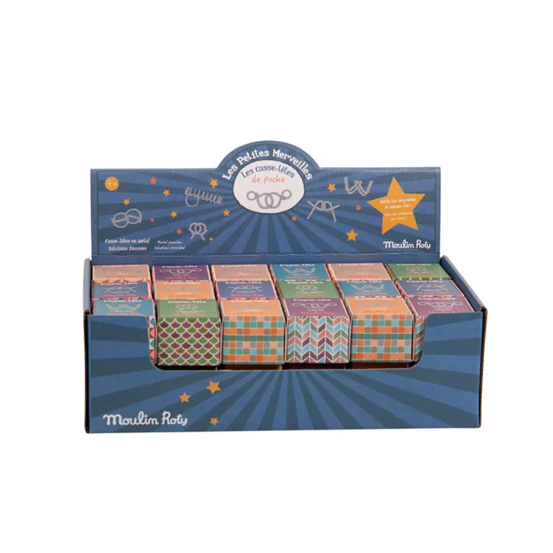 Moulin Roty Mini IQ, Mind-Bending Puzzles - Assorted