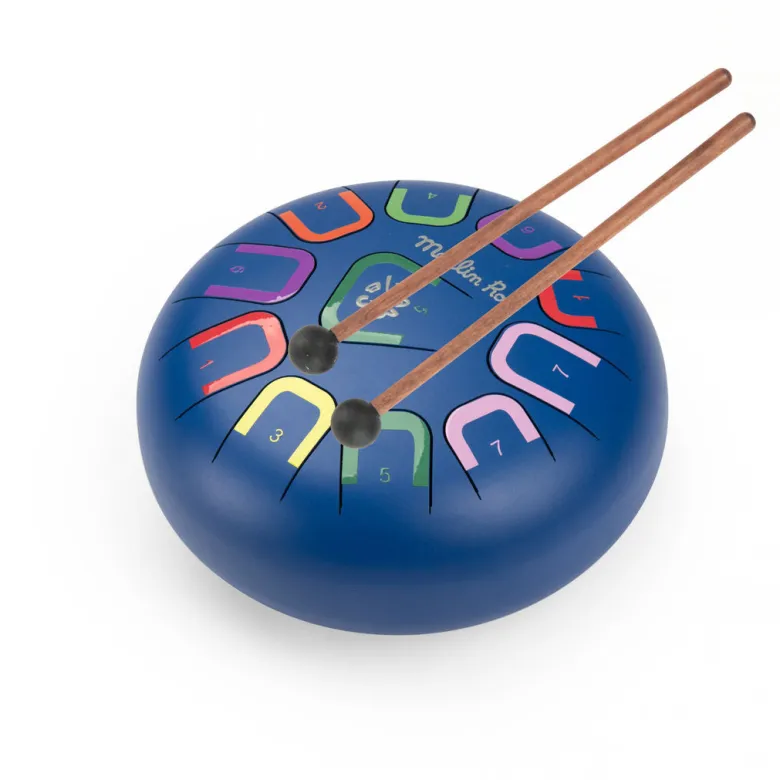 Moulin Roty Musical Instrument, Large Tongue Drum - Puce & Pilou