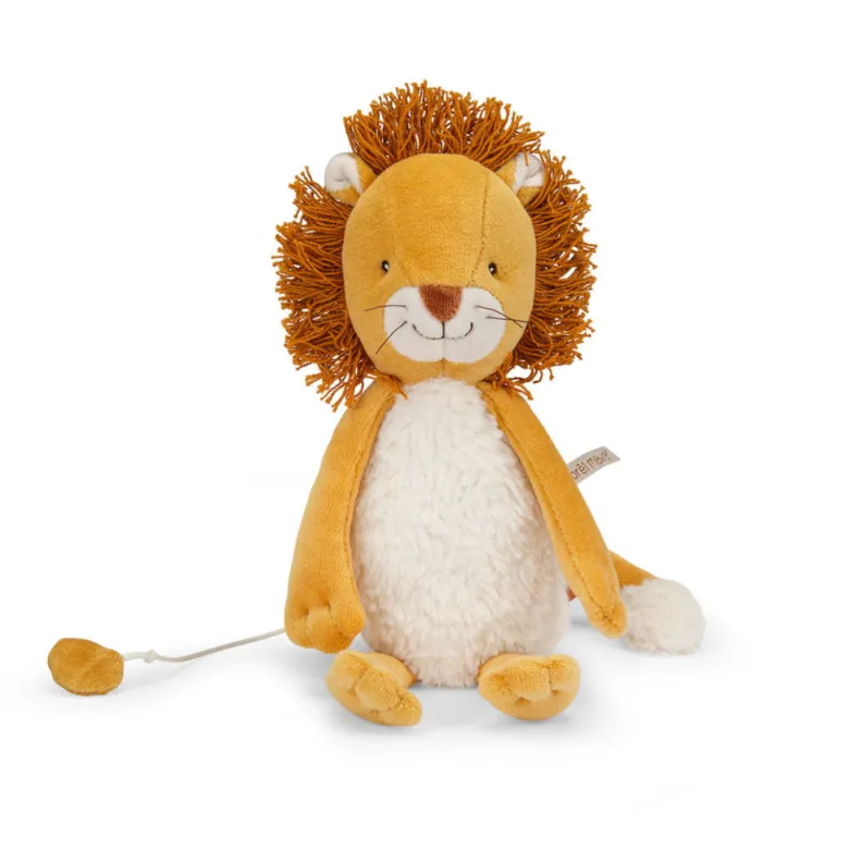 Moulin Roty Musical Plush Toy, Mamba the Lion 27 cm - La forêt Mawa