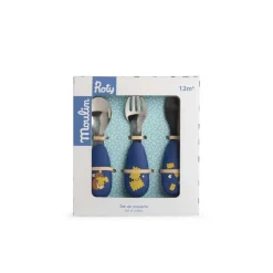 Moulin Roty My First Cutlery Set, Puce & Pilou