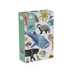 Moulin Roty, 200-Piece Puzzle - Animals of the World