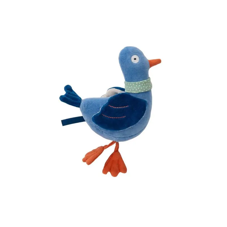 Moulin Roty Plush Toy with Rattle - Pigeon Michel