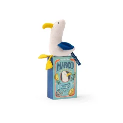Moulin Roty Plush Toy with Rattle - Seagull Marco