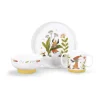 Moulin Roty Porcelain Dining Set, Three Little Rabbits