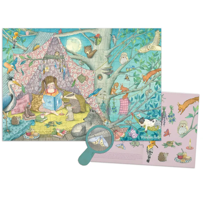 Moulin Roty, Puzzle 100 Pieces, The Secret Hideout - Les Rosalies