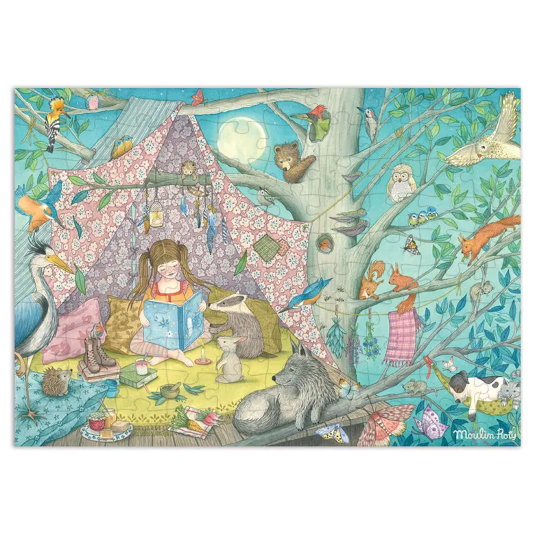 Moulin Roty, Puzzle 100 Pieces, The Secret Hideout - Les Rosalies