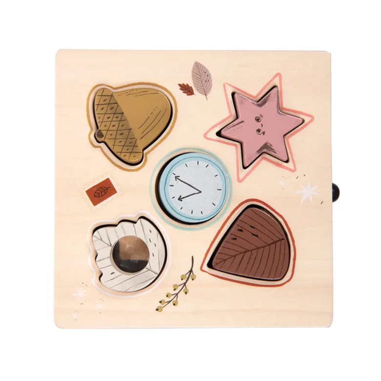 Moulin Roty Shape Sorting Box with Drawer, Après la Pluie
