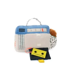 Moulin Roty Soft Toy with Wind-up Music, Radio 22 cm – Puce & Pilou