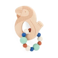 Moulin Roty Teether Ring Rattle, Hornbill - La forêt Mawa
