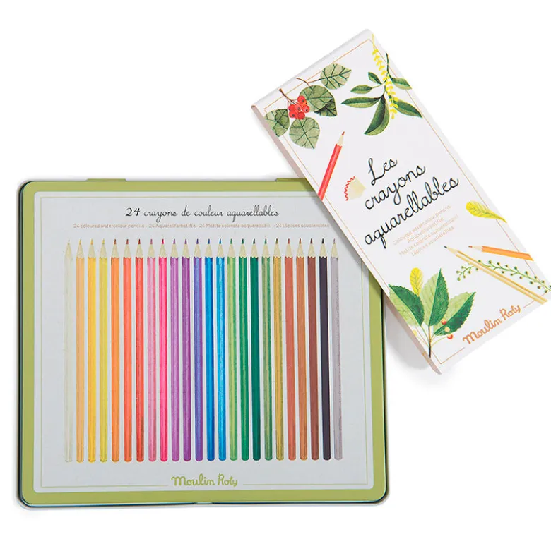 Moulin Roty Watercolor Pencils, Set of 24
