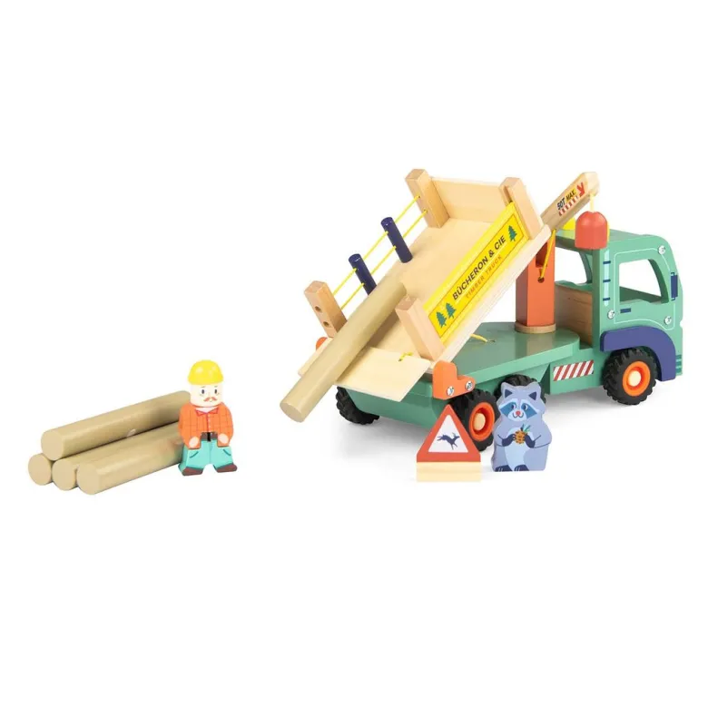 Moulin Roty Wooden Truck, Forest Wagon - Avenue du Moulin