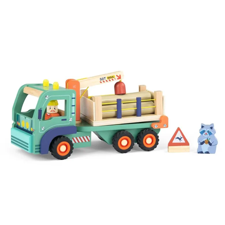 Moulin Roty Wooden Truck, Forest Wagon - Avenue du Moulin