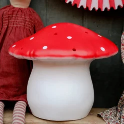 Mushroom Lamp, Medium Toadstool - Red