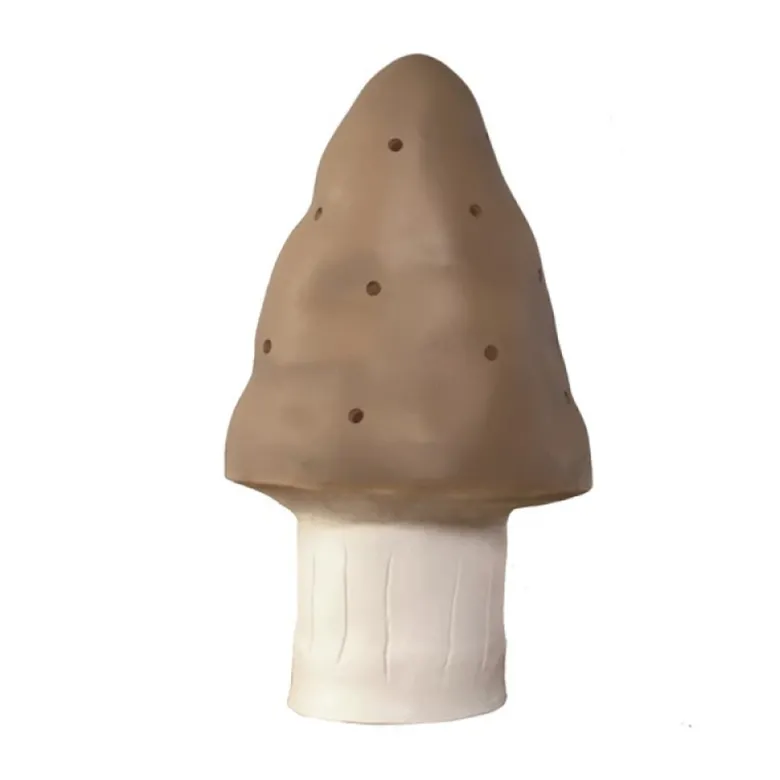 Mushroom Lamp, Small Toadstool - Chocolate
