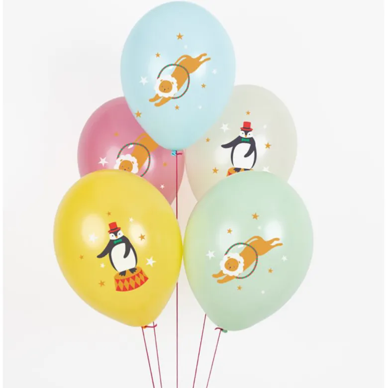 My Little Day balloons, Printed Balloons, Pack of 5 – Circus