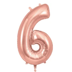 My Little Day, Giant Foil Number Balloons, Rose Gold - 0-9