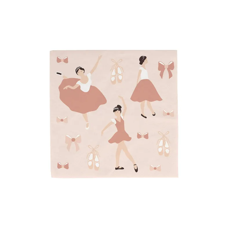 My Little Day Napkins, Pack of 20 - Ballerina