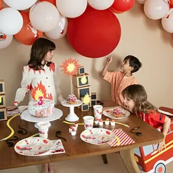 My Little Day Paper Cups, Firefighter Theme - Set of 8