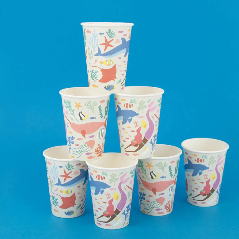 My Little Day Paper Cups, Mermaid – Pack of 8