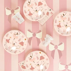 My Little Day Paper Plates, Set of 8 - Ballerina Design