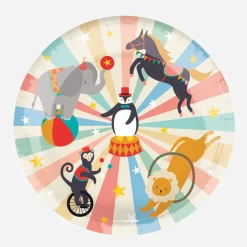 My Little Day Paper Plates, Set of 8 - Circus Theme
